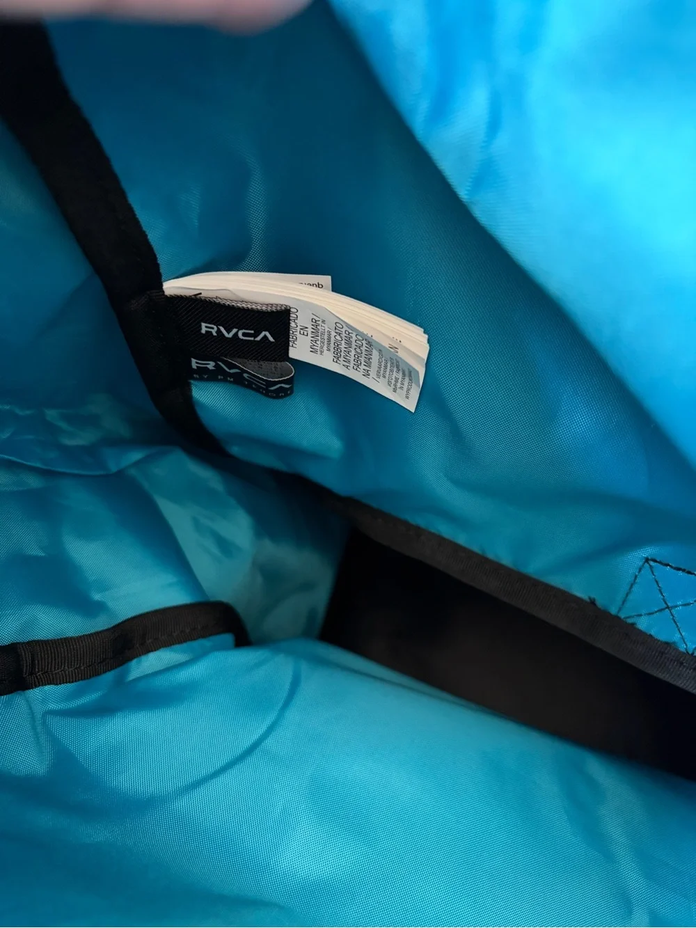RVCA Zak Noyle Black Backpack III with Front Pockets NWT Bag Travel Camera